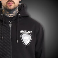 Mikina Amstaff Zayden zip black/grey