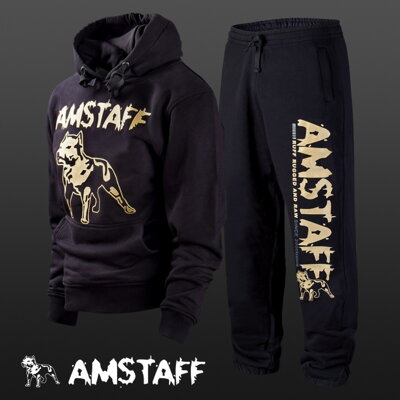 Tepláková souprava Amstaff Logo black/gold