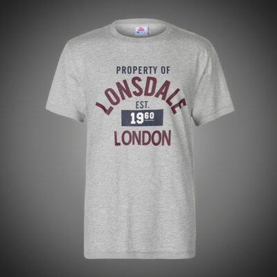 Pánské tričko Lonsdale Property grey