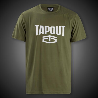 Tričko Tapout Logo poly army green
