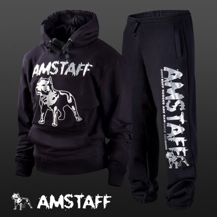 Tepláková souprava Amstaff Logo black/silver