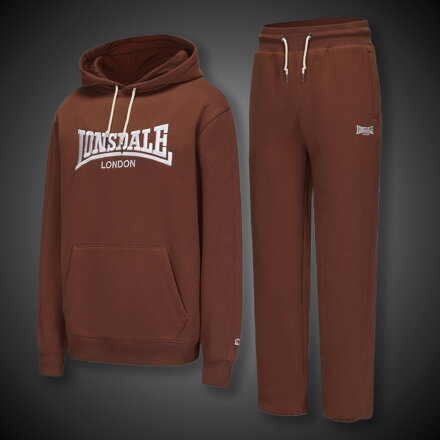 Tepláková souprava Lonsdale Logo Classic brown