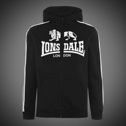 Mikina Lonsdale Logo Lion black/white