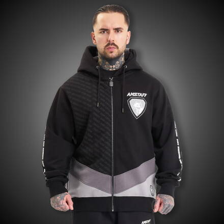 Mikina Amstaff Zayden zip black/grey