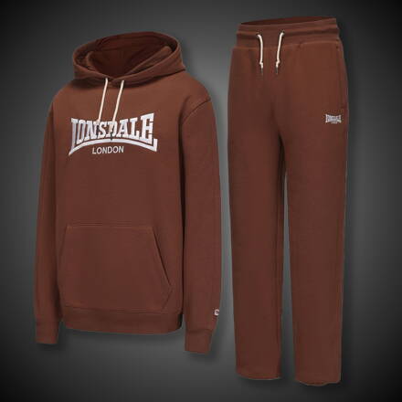 Tepláková souprava Lonsdale Logo Classic brown