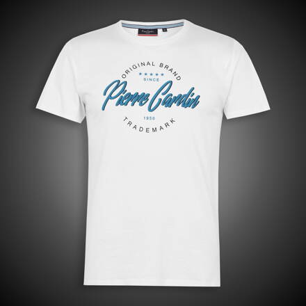 Tričko Pierre Cardin Trademark white