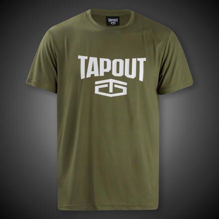 Tričko Tapout Logo poly army green